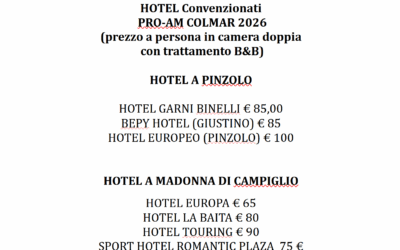 HOTEL CONVENZIONATI PRO AM COLMAR 21-22 LUGLIO 2026